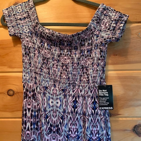 Express Double Slit Off the Shoulder Maxi Dress. NWT - Picture 3 of 11